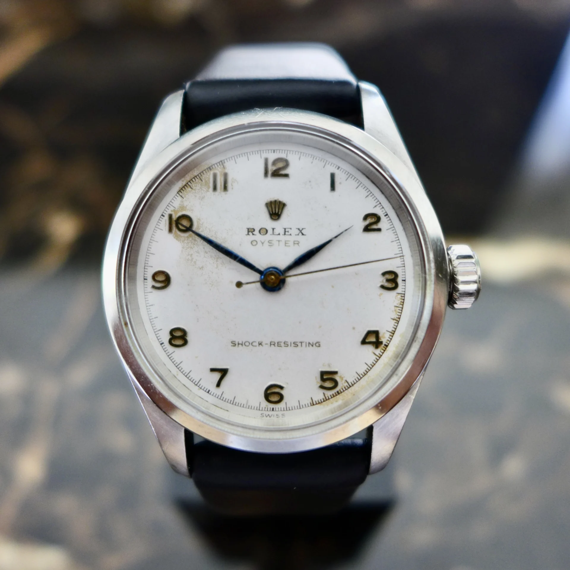 A STUNNING VINTAGE 1953 MID-SIZE ROLEX OYSTER WRISTWATCH 31mm CASE REF. 6244